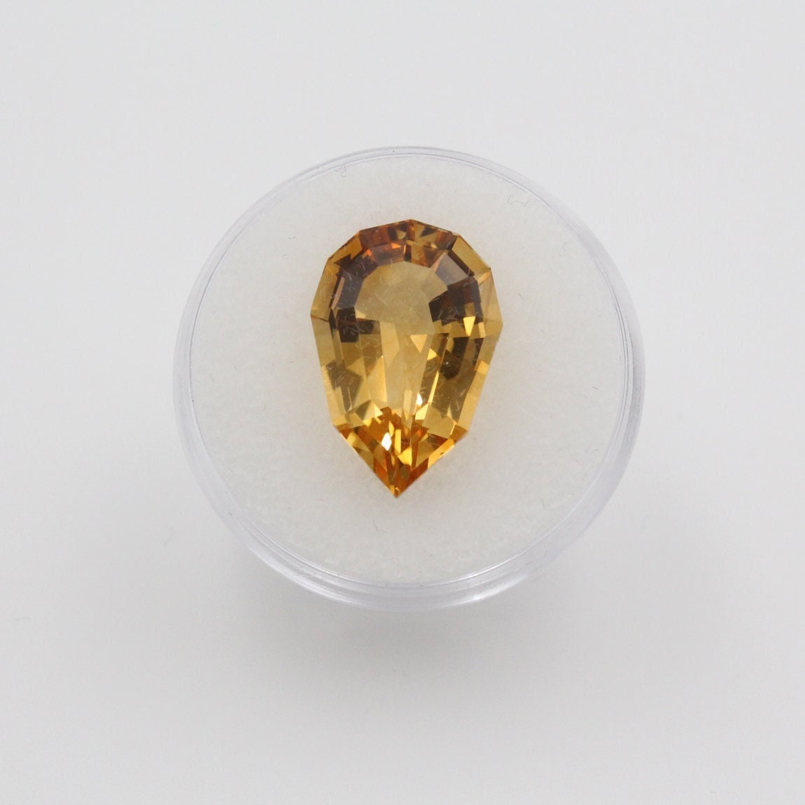 Citrine , 9.30 ct , Geometric Cut , 17 mm x 12 mm , Tear Drop , Jewelry Supply , Collectable