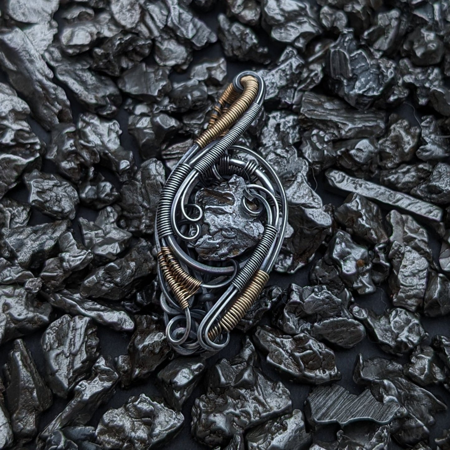 Meteorite 'Drip' Pendant