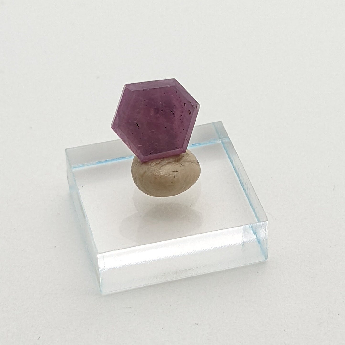 Ruby Slice, 2.80 carats, 9 mm x 8 mm , Birthstone, Jewelry Supply, Gemstone Slice, Collectable, Minerals
