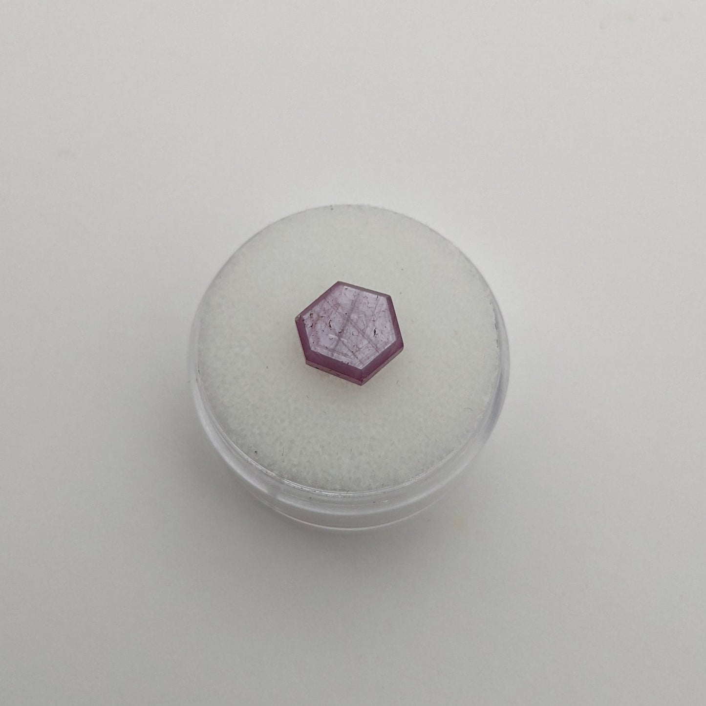 Ruby Slice, 2.80 carats, 9 mm x 8 mm , Birthstone, Jewelry Supply, Gemstone Slice, Collectable, Minerals
