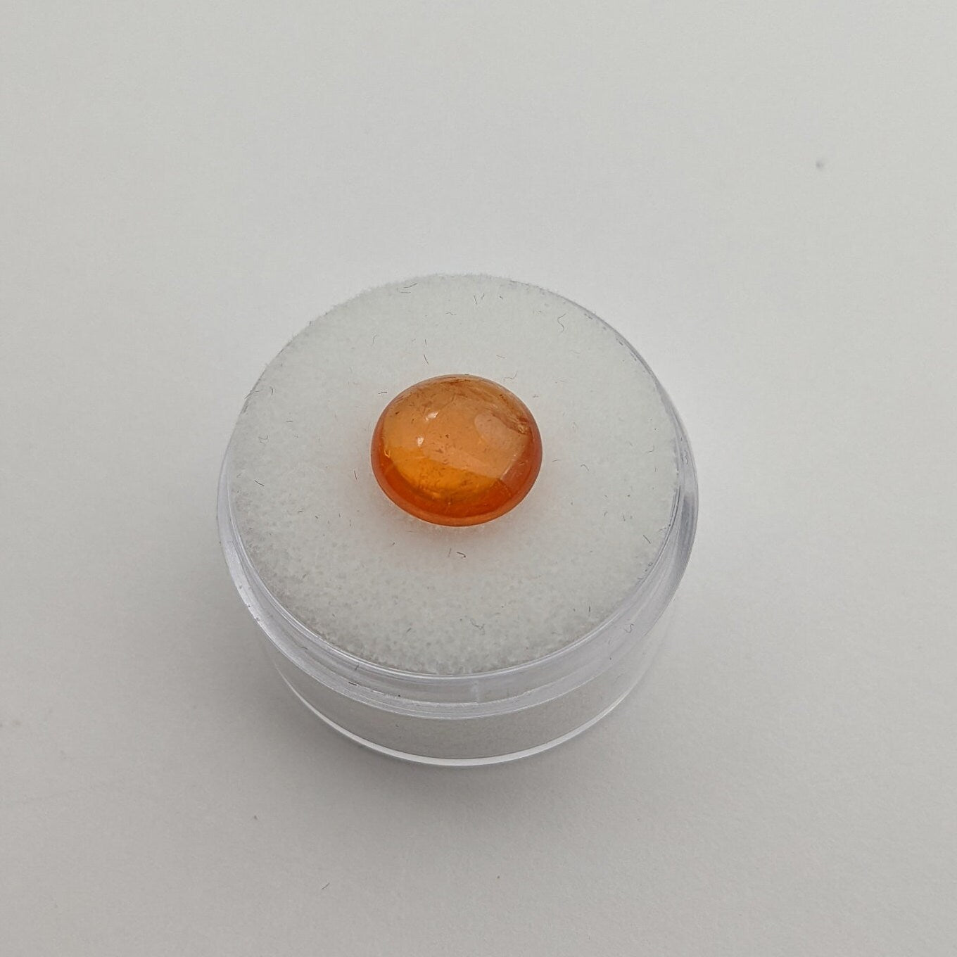 Spessartine Garnet from Nigeria, Fanta Orange, 10 mm round Cabochon, Jewelry Supply, January Birthstone, Orange Garnet