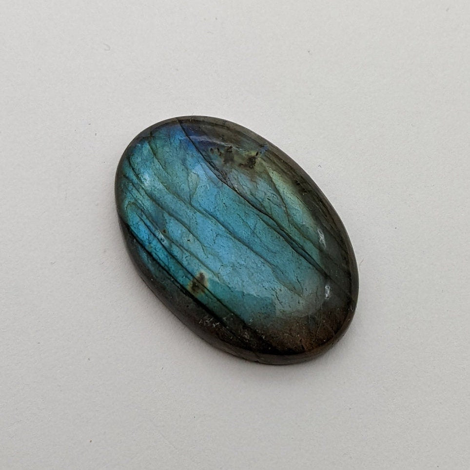 Labradorite Cabochon, 33 mm x 22 mm, 46.30 carats