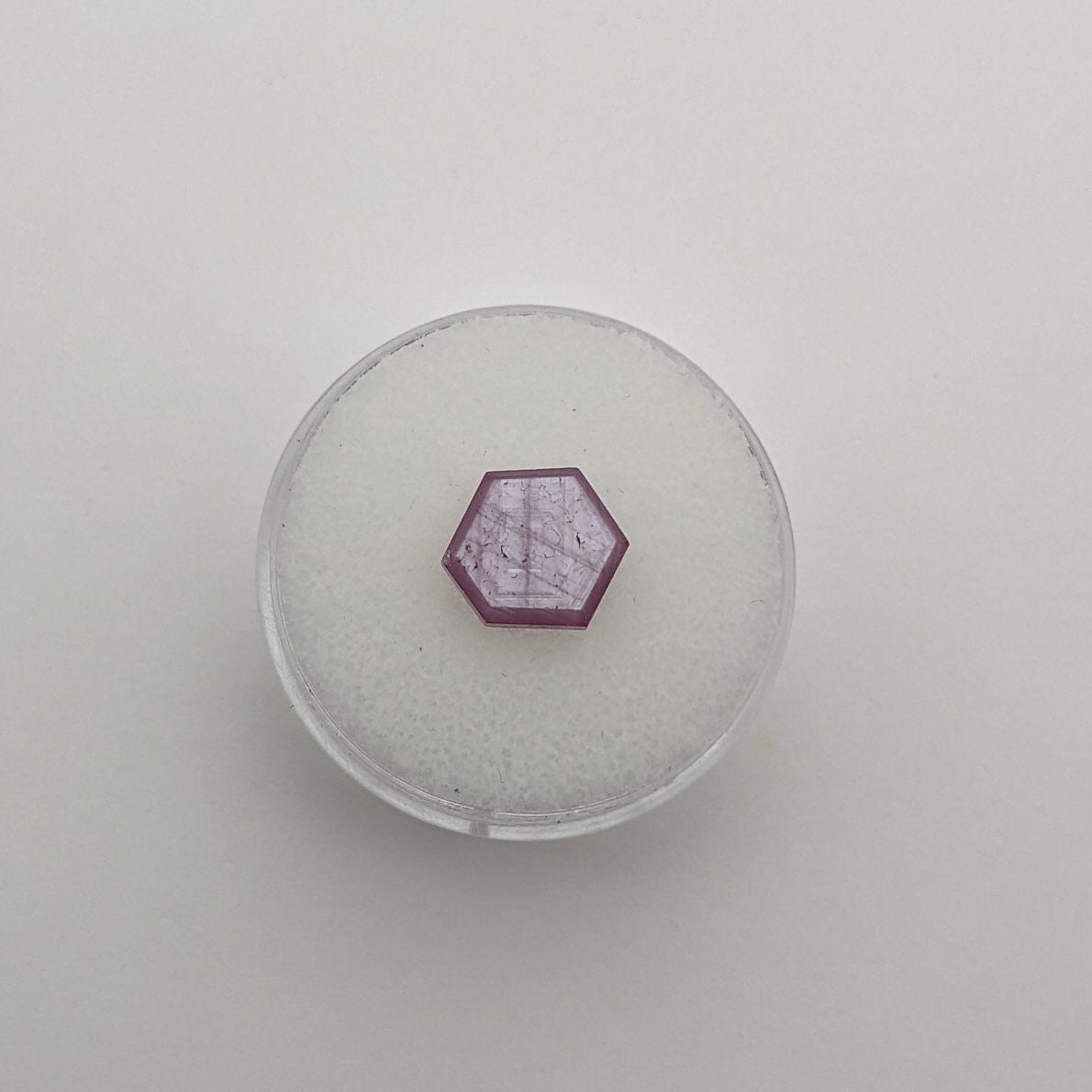 Ruby Slice, 2.80 carats, 9 mm x 8 mm , Birthstone, Jewelry Supply, Gemstone Slice, Collectable, Minerals