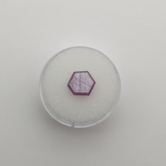 Ruby Slice, 2.80 carats, 9 mm x 8 mm , Birthstone, Jewelry Supply, Gemstone Slice, Collectable, Minerals