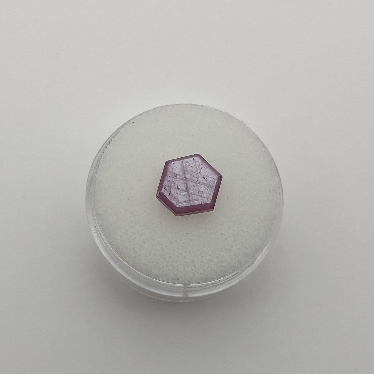 Ruby Slice, 2.80 carats, 9 mm x 8 mm , Birthstone, Jewelry Supply, Gemstone Slice, Collectable, Minerals