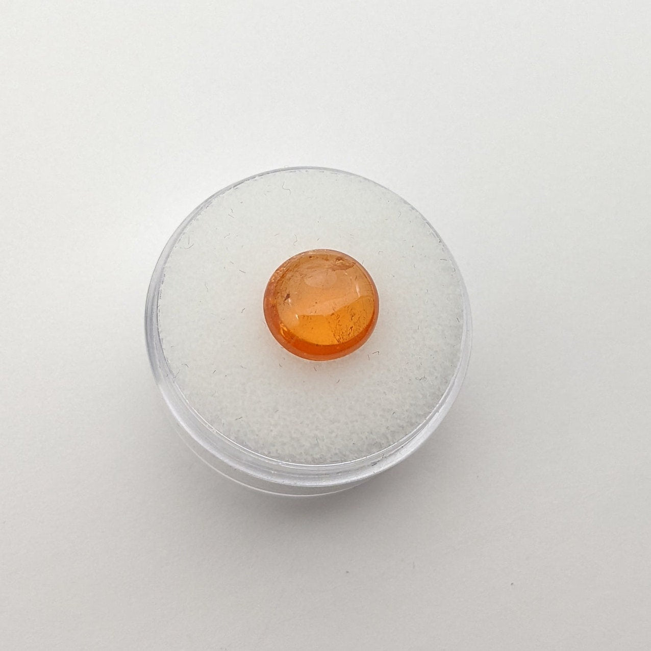 Spessartine Garnet from Nigeria, Fanta Orange, 10 mm round Cabochon, Jewelry Supply, January Birthstone, Orange Garnet
