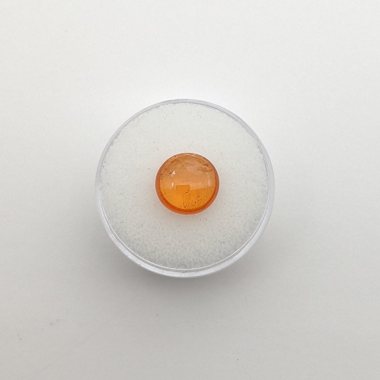 Spessartine Garnet from Nigeria, Fanta Orange, 10 mm round Cabochon, Jewelry Supply, January Birthstone, Orange Garnet